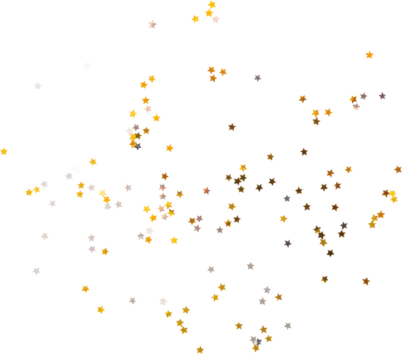 Star Confetti, Party decoration cutout, Png file